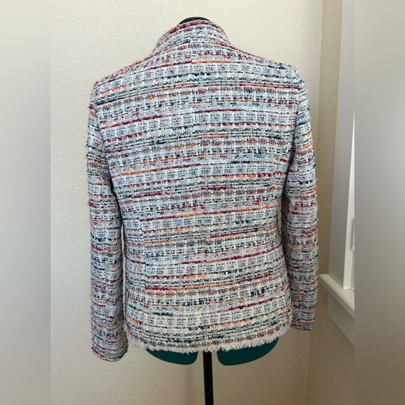 HELENE BERMAN London Multicolor Tweed Boho Classic Elegant Blazer Jacket Sz XL - Picture 6 of 14